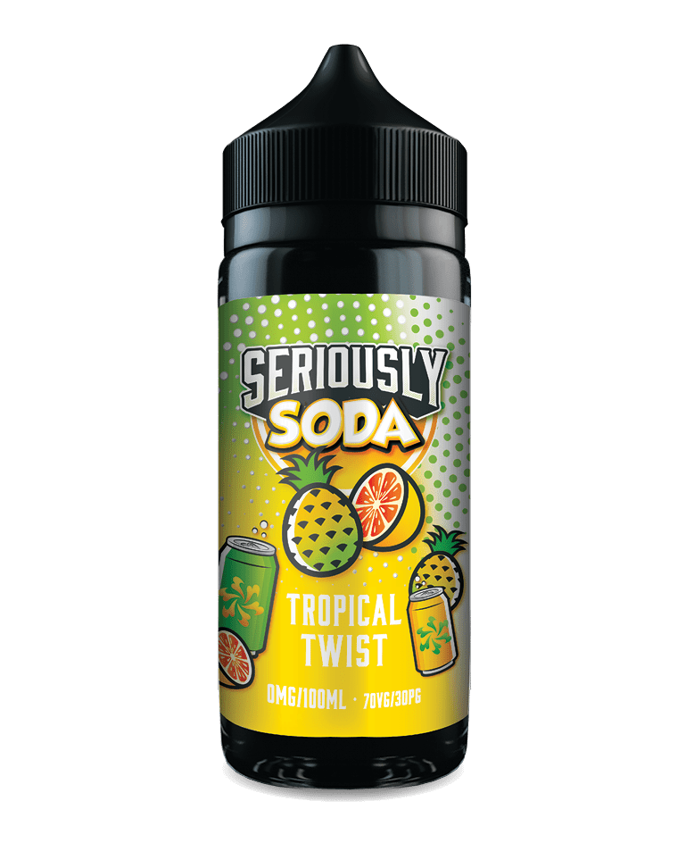 DOOZY VAPE CO - 100ML SERIOUSLY SODA TROPICAL TWIST 0MG SHORTFILL E LIQUID - Super E-cig