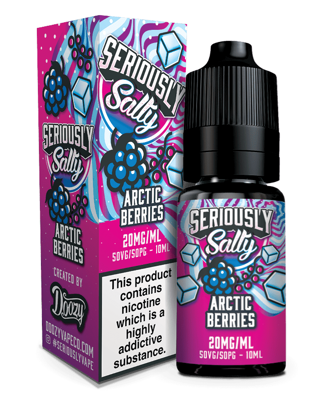 DOOZY VAPE CO - 10ML SERIOUSLY SALTY ARCTIC BERRIES NIC SALT E LIQUID - Super E-cig