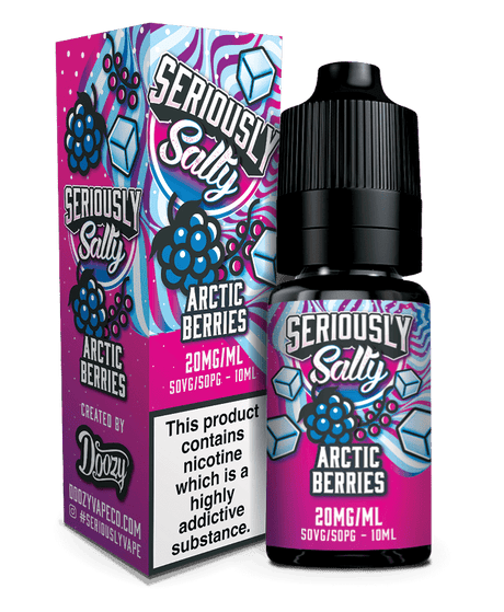 DOOZY VAPE CO - 10ML SERIOUSLY SALTY ARCTIC BERRIES NIC SALT E LIQUID - Super E-cig