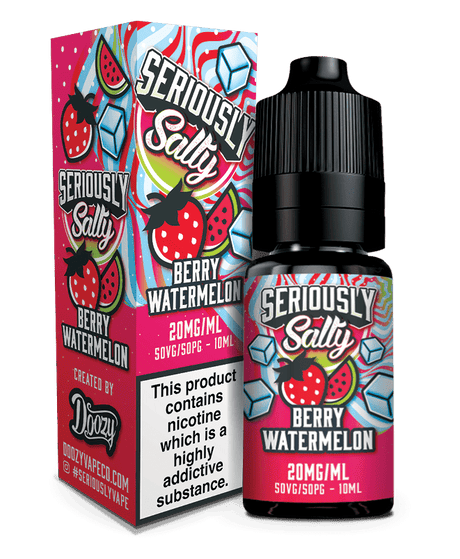 DOOZY VAPE CO - 10ML SERIOUSLY SALTY BERRY WATERMELON NIC SALT E LIQUID - Super E-cig