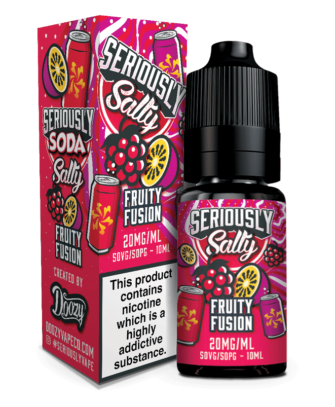 DOOZY VAPE CO - 10ML SERIOUSLY SALTY FRUITY FUSION NIC SALT E LIQUID - Super E-cig