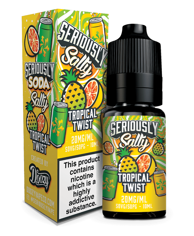 DOOZY VAPE CO - 10ML SERIOUSLY SALTY TROPICAL TWIST NIC SALT E LIQUID - Super E-cig