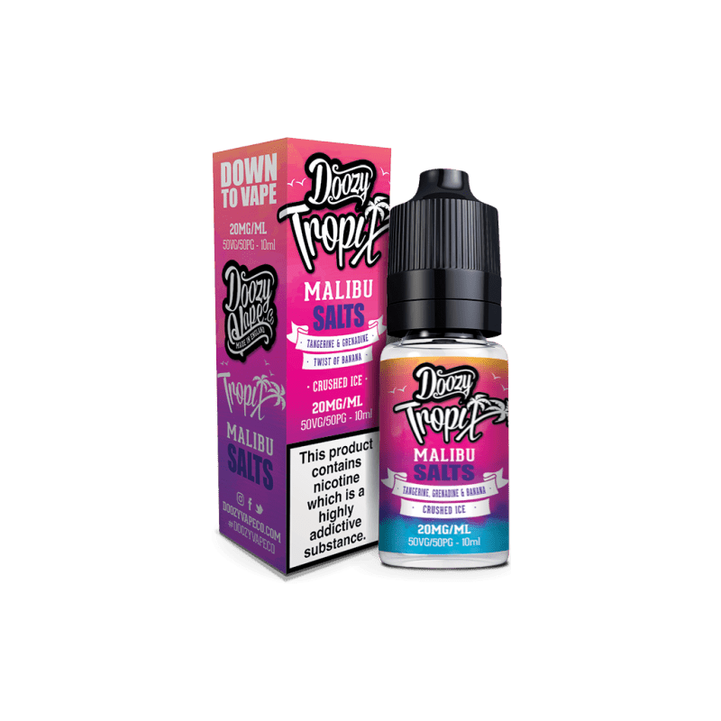 DOOZY VAPE CO - 10ML TROPIX MALIBU NIC SALT E LIQUID - Super E-cig