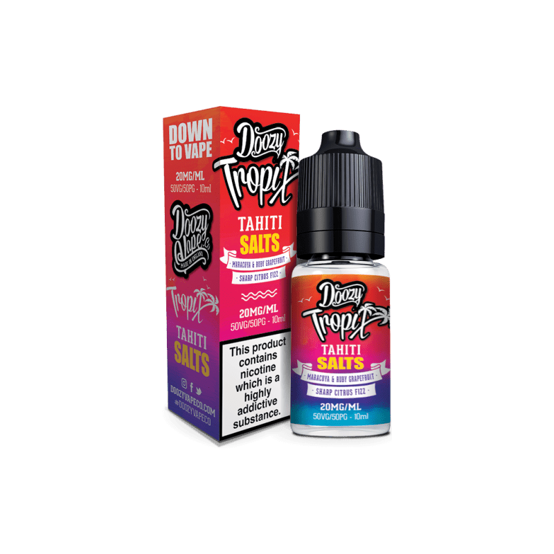 DOOZY VAPE CO - 10ML TROPIX TAHITI NIC SALT E LIQUID - Super E-cig