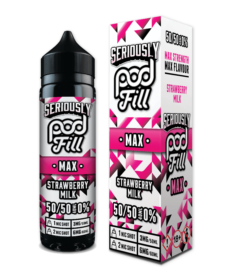 DOOZY VAPE CO - 40ML STRAWBERRY MILK 0MG SHORTFILL E LIQUID - Super E-cig