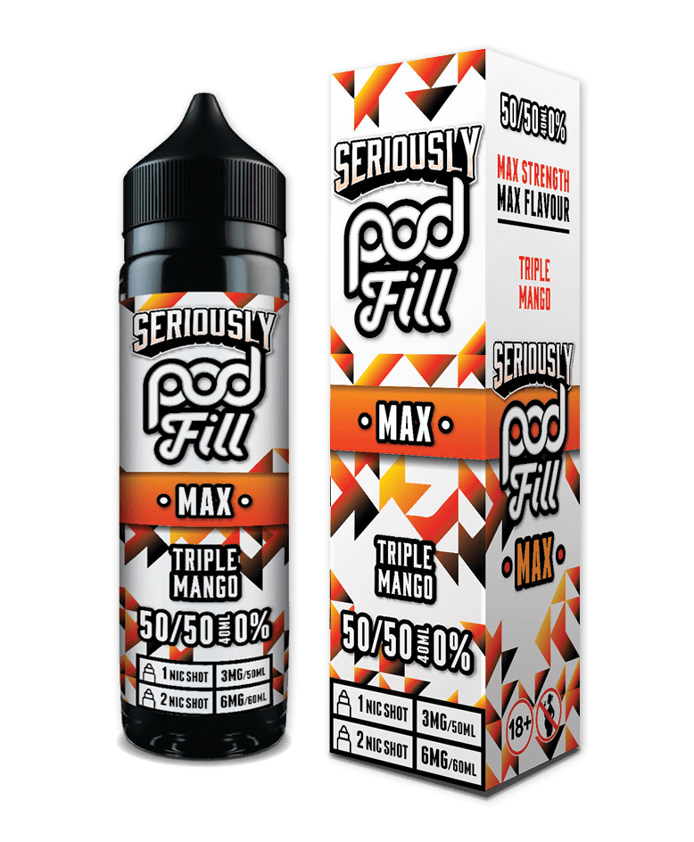 DOOZY VAPE CO - 40ML TRIPLE MANGO 0MG SHORTFILL E LIQUID - Super E-cig