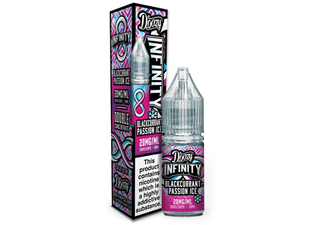 DOOZY VAPE CO INFINITY PODFILL BLACKCURRANT PASSION ICE 10ML NIC SALT E - LIQUID - Super E - cig