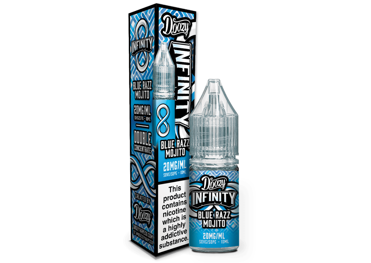 DOOZY VAPE CO INFINITY PODFILL BLUE RAZZ MOJITO 10ML NIC SALT E - LIQUID - Super E - cig