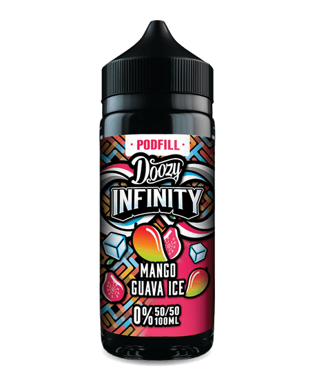 DOOZY VAPE CO INFINITY PODFILL MANGO GUAVA ICE 100ML SHORTFILL E - LIQUID - Super E - cig