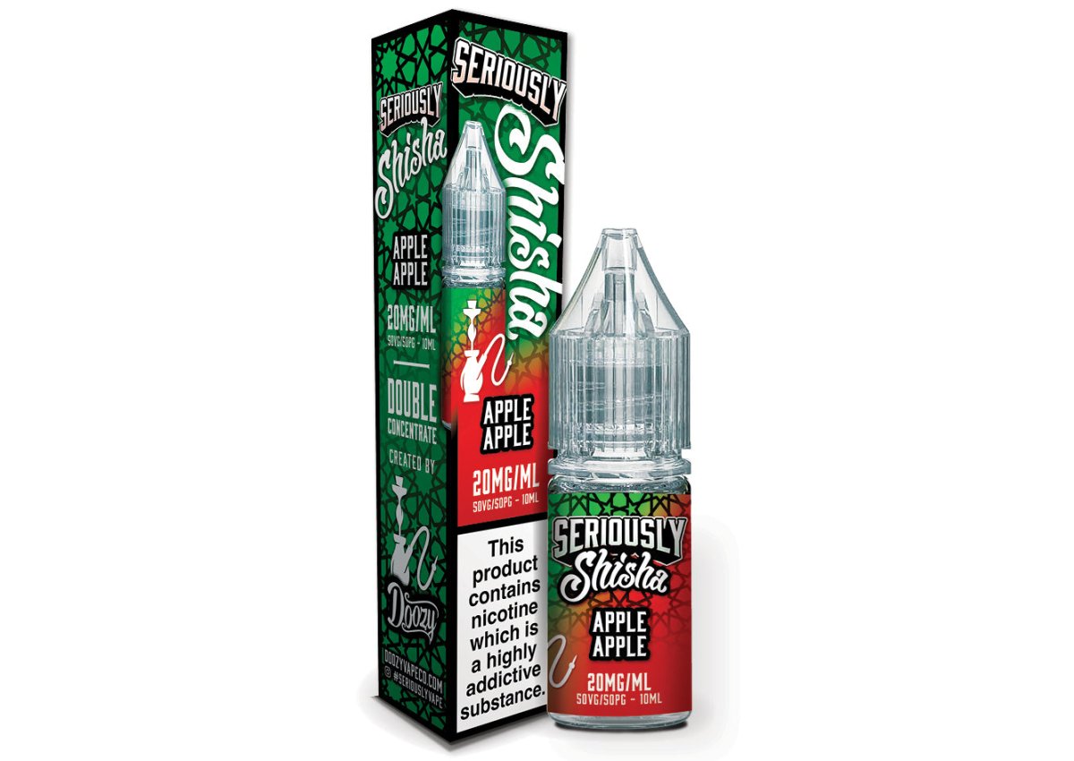 DOOZY VAPE CO SERIOUSLY SHISHA APPLE APPLE 10ML NIC SALT E - LIQUID - Super E - cig