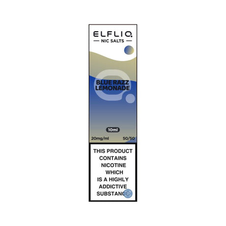 ELF BAR - 10ML ELFLIQ BLUE RAZZ LEMONADE NIC SALT E LIQUID - Super E-cig