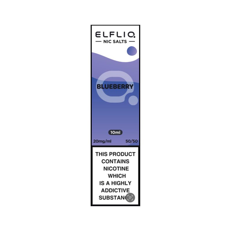 ELF BAR - 10ML ELFLIQ BLUEBERRY NIC SALT E LIQUID - Super E-cig