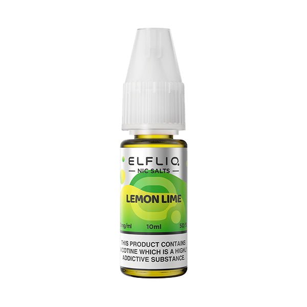 ELF BAR - 10ML ELFLIQ LEMON LIME NIC SALT E LIQUID - Super E-cig