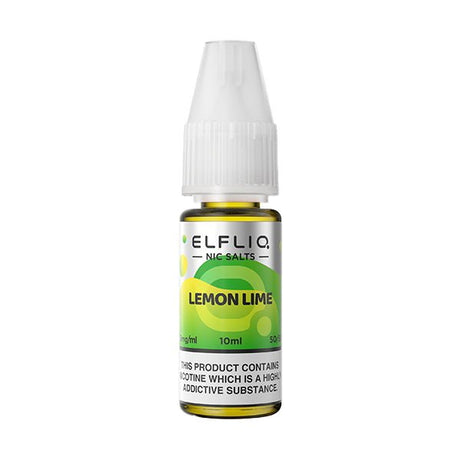ELF BAR - 10ML ELFLIQ LEMON LIME NIC SALT E LIQUID - Super E-cig