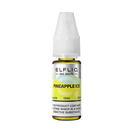 ELF BAR - 10ML ELFLIQ PINEAPPLE ICE NIC SALT E LIQUID - Super E-cig