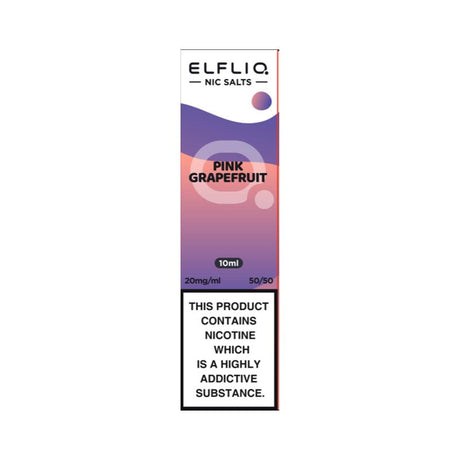 ELF BAR - 10ML ELFLIQ PINK GRAPEFRUIT NIC SALT E LIQUID - Super E-cig