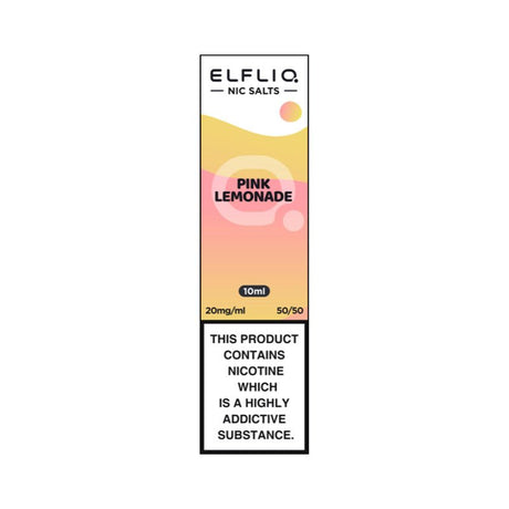 ELF BAR - 10ML ELFLIQ PINK LEMONADE NIC SALT E LIQUID - Super E-cig