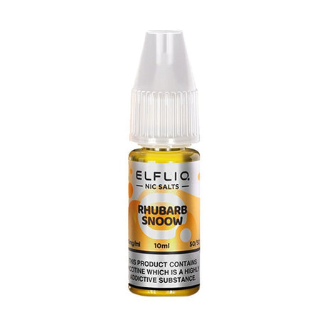 ELF BAR - 10ML ELFLIQ RHUBARB SNOOW NIC SALT E LIQUID - Super E-cig