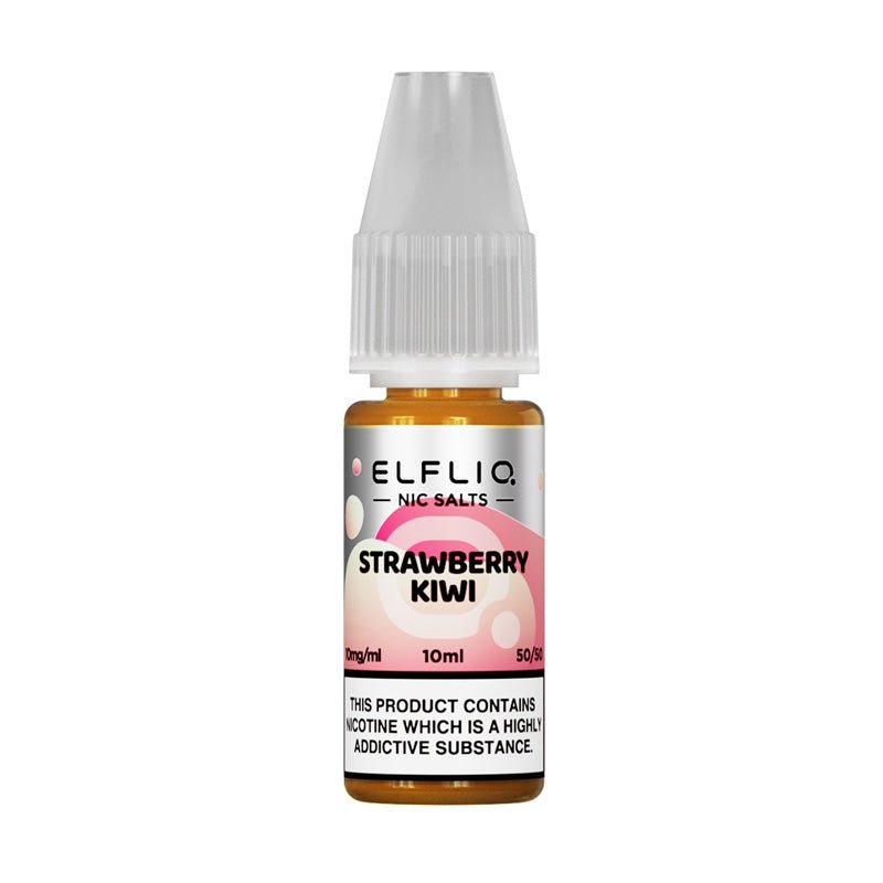 ELF BAR - 10ML ELFLIQ STRAWBERRY KIWI NIC SALT E LIQUID - Super E-cig