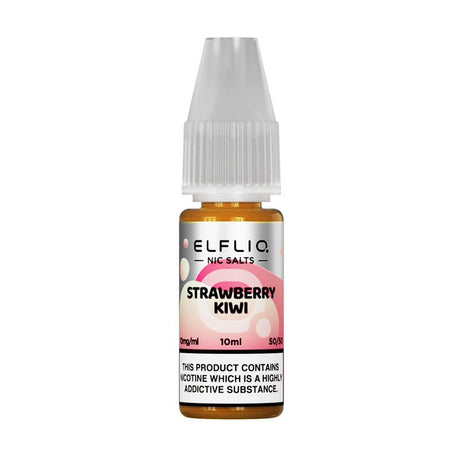 ELF BAR - 10ML ELFLIQ STRAWBERRY KIWI NIC SALT E LIQUID - Super E-cig