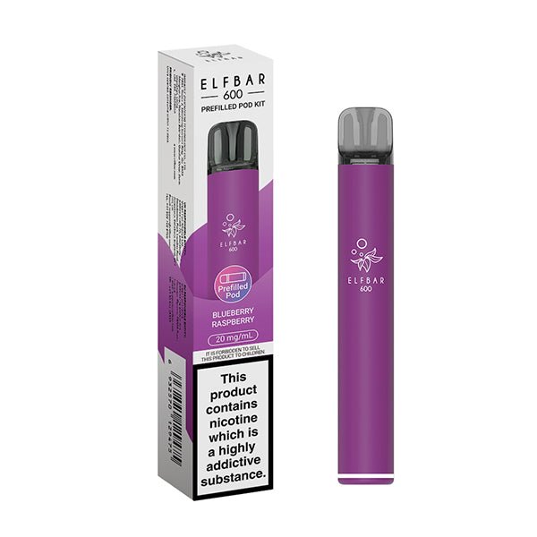 ELF BAR 600 PREFILLED POD KIT - BLUEBERRY RASPBERRY