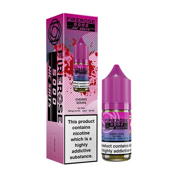 ELUX - 10ML FIREROSE 5000 CHERRY SOURS NIC SALT E LIQUID - Super E-cig
