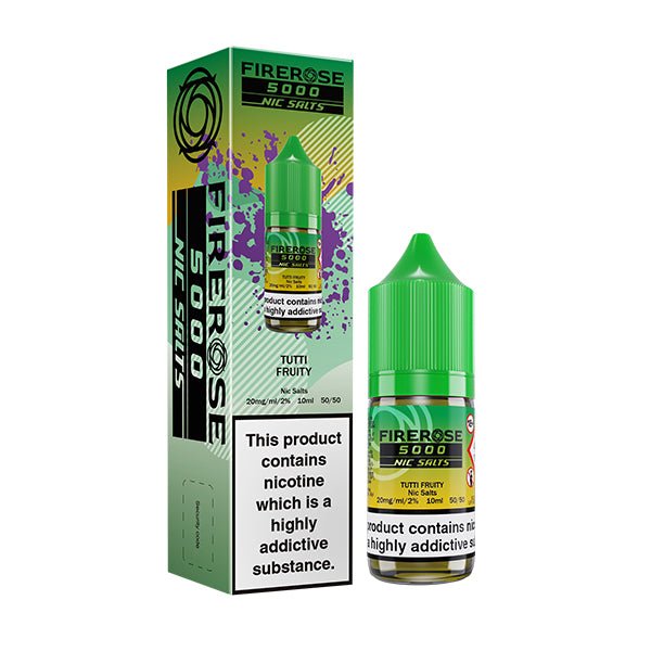 ELUX - 10ML FIREROSE 5000 TUTTI FRUITY NIC SALT E LIQUID - Super E-cig