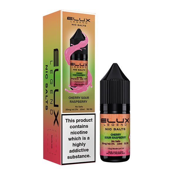 ELUX - 10ML LEGEND CHERRY SOUR RASPBERRY NIC SALT E LIQUID - Super E-cig