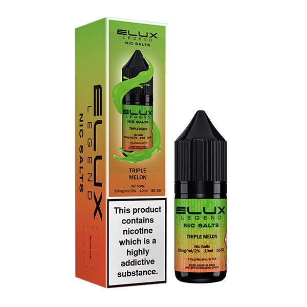 ELUX - 10ML LEGEND TRIPLE MELON NIC SALT E LIQUID - Super E-cig