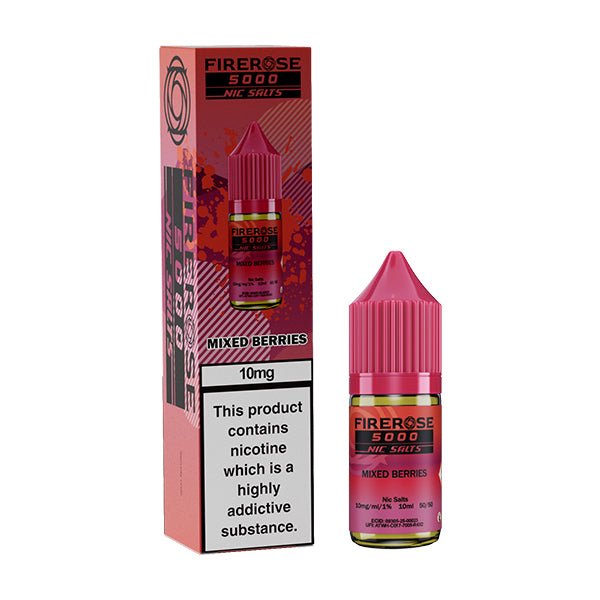 ELUX FIREROSE 5000 MIXED BERRIES 10ML NIC SALT E - LIQUID - Super E - cig
