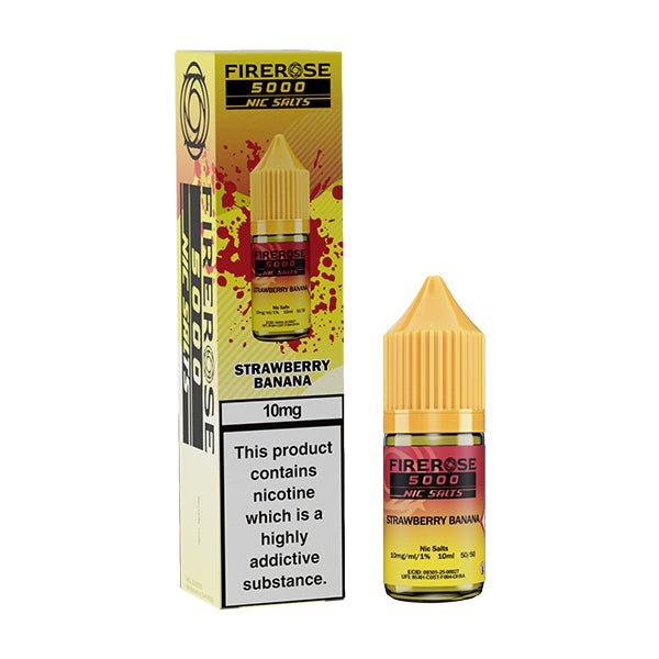 ELUX FIREROSE 5000 STRAWBERRY BANANA 10ML NIC SALT E - LIQUID - Super E - cig