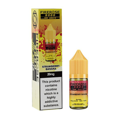 ELUX FIREROSE 5000 STRAWBERRY BANANA 10ML NIC SALT E - LIQUID - Super E - cig