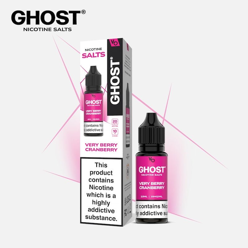 GHOST® SALTS VERY BERRY CRANBERRY 10ML NIC SALT E - LIQUID - Super E - cig