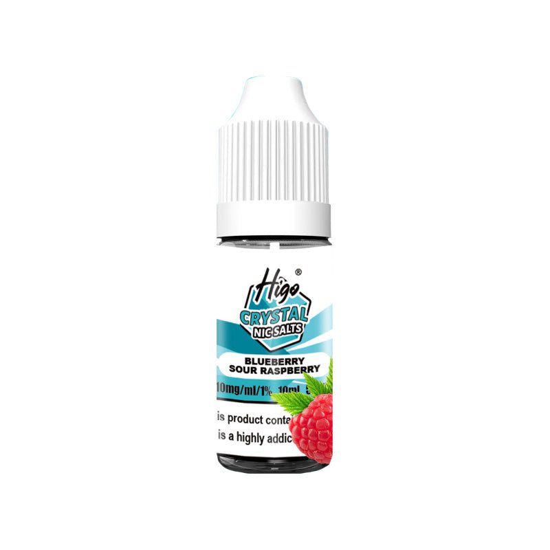 HIGO CRYSTAL BLUEBERRY SOUR RASPBERRY 10ML NIC SALT E - LIQUID - Super E - cig