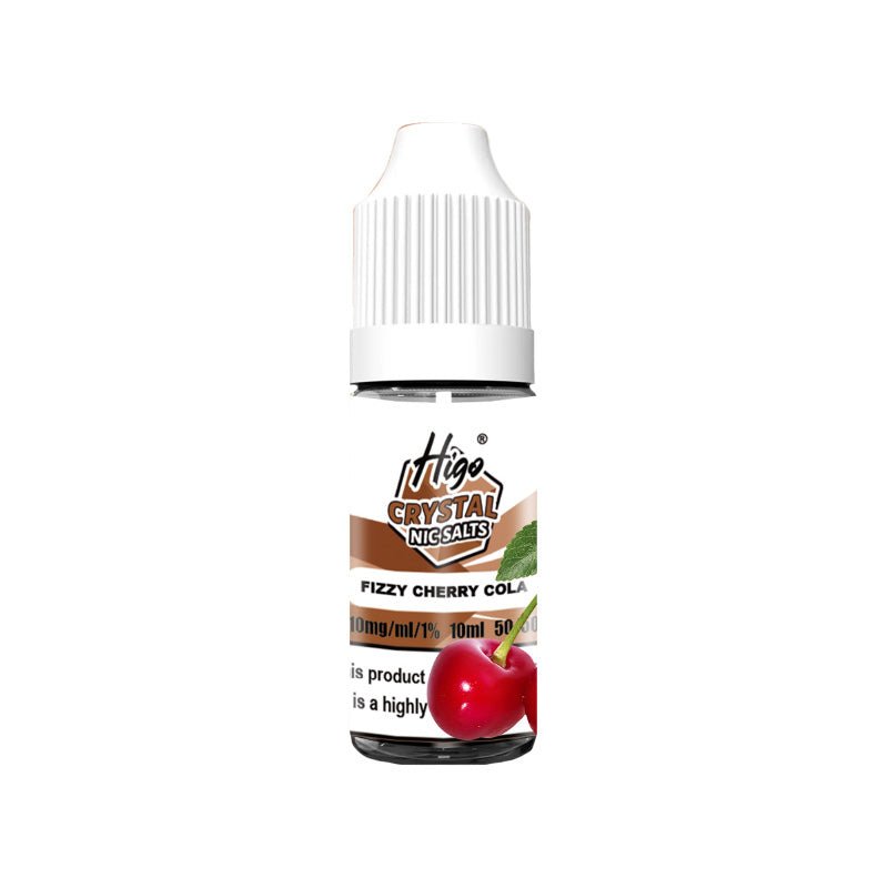 HIGO CRYSTAL FIZZY CHERRY COLA 10ML NIC SALT E - LIQUID - Super E - cig