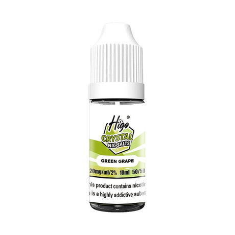 HIGO CRYSTAL GREEN GRAPE 10ML NIC SALT E - LIQUID - Super E - cig