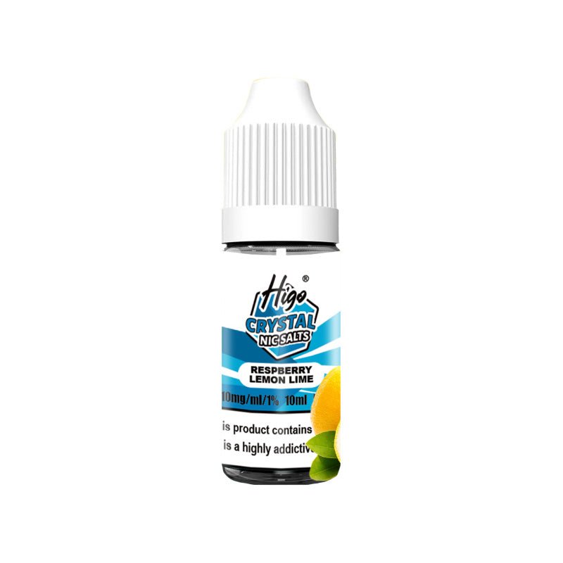 HIGO CRYSTAL RASPBERRY LEMON LIME 10ML NIC SALT E - LIQUID - Super E - cig