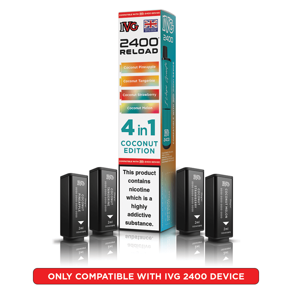IVG 2400 RELOAD 4 - IN - 1 PREFILLED PODS - Super E - cig