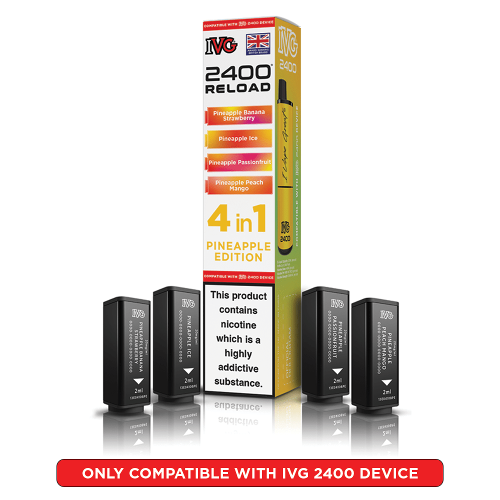 IVG 2400 RELOAD 4 - IN - 1 PREFILLED PODS - Super E - cig