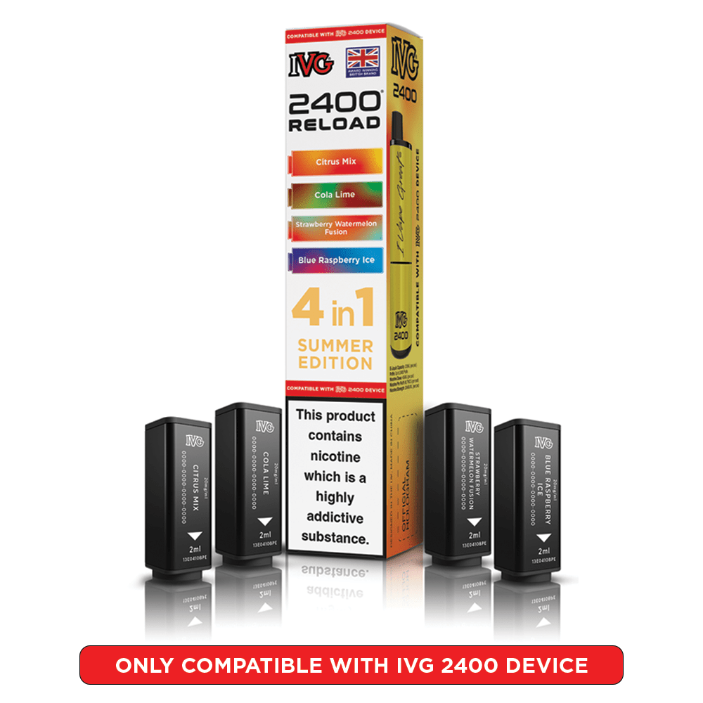 IVG 2400 RELOAD 4 - IN - 1 PREFILLED PODS - Super E - cig