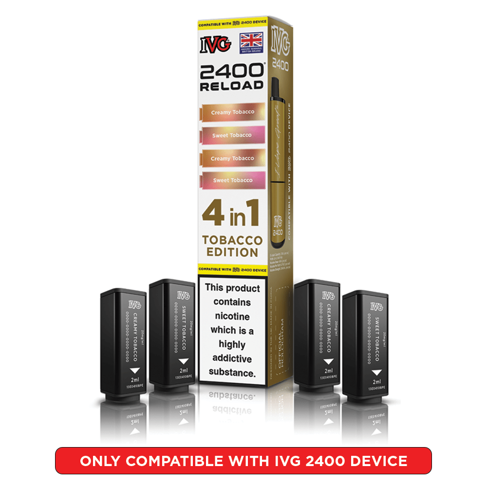 IVG 2400 RELOAD 4 - IN - 1 PREFILLED PODS - Super E - cig