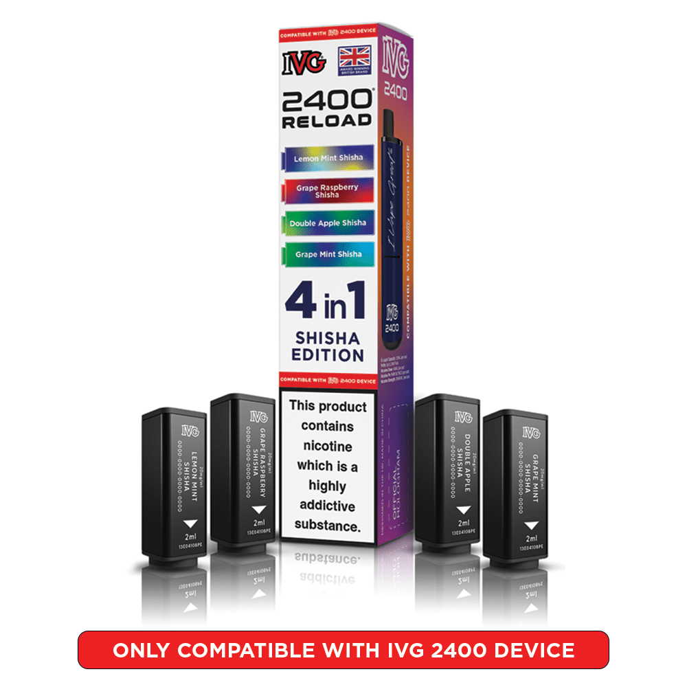 IVG 2400 RELOAD 4 - IN - 1 PREFILLED PODS - Super E - cig