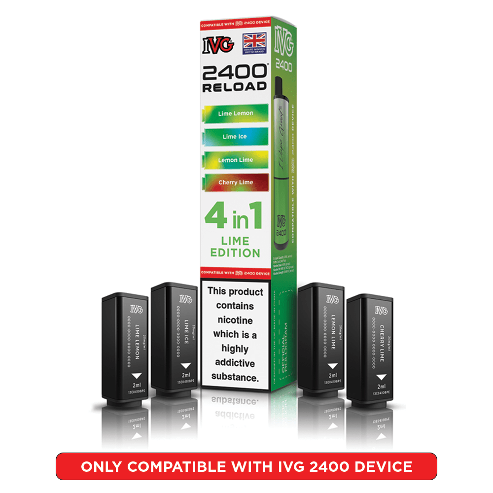 IVG 2400 RELOAD 4 - IN - 1 PREFILLED PODS - Super E - cig