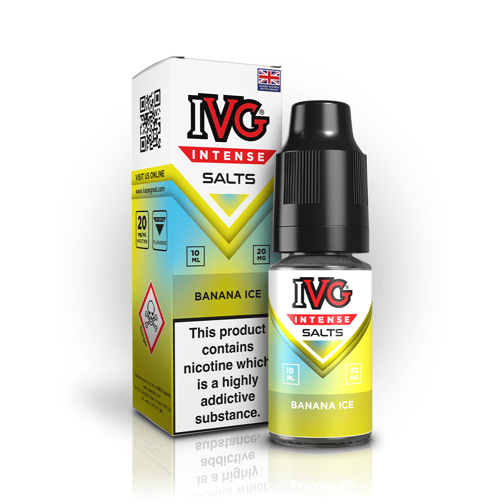 IVG INTENSE BANANA ICE 10ML NIC SALT E - LIQUID - Super E - cig