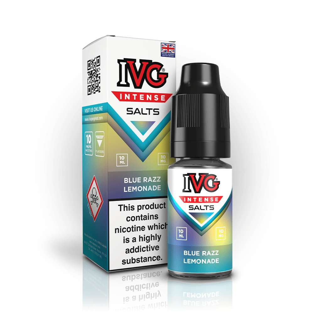 IVG INTENSE BLUE RAZZ LEMONADE 10ML NIC SALT E - LIQUID - Super E - cig