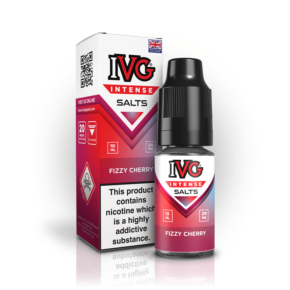 IVG INTENSE FIZZY CHERRY 10ML NIC SALT E - LIQUID - Super E - cig