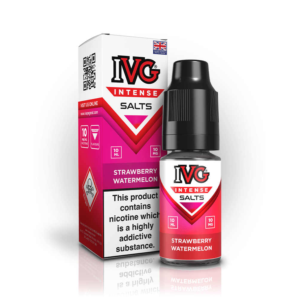 IVG INTENSE STRAWBERRY WATERMELON 10ML NIC SALT E - LIQUID - Super E - cig