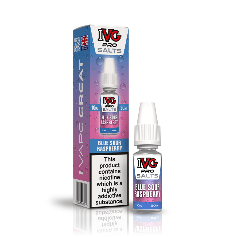IVG PRO BLUE SOUR RAPBERRY 10ML NIC SALT E-LIQUID - 20MG
