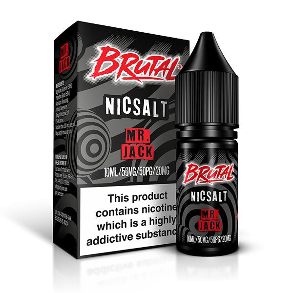JUST JUICE - 10ML BRUTAL MR JACK NIC SALT E LIQUID - Super E-cig