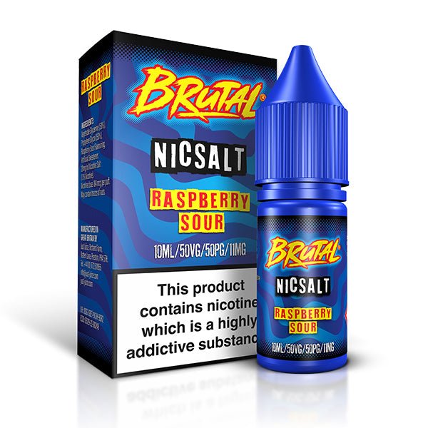 JUST JUICE - 10ML BRUTAL RASPBERRY SOUR NIC SALT E LIQUID - Super E-cig